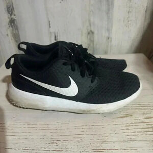 Nike Roshe G Jr Golf Kids Youth Shoes Black White Spikeless 909250-007 Size 4Y